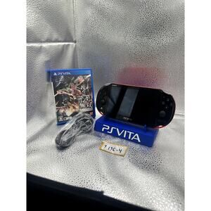 black/red  ps vita 2000 w/accessories